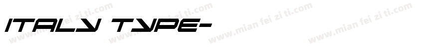 italy type字体转换